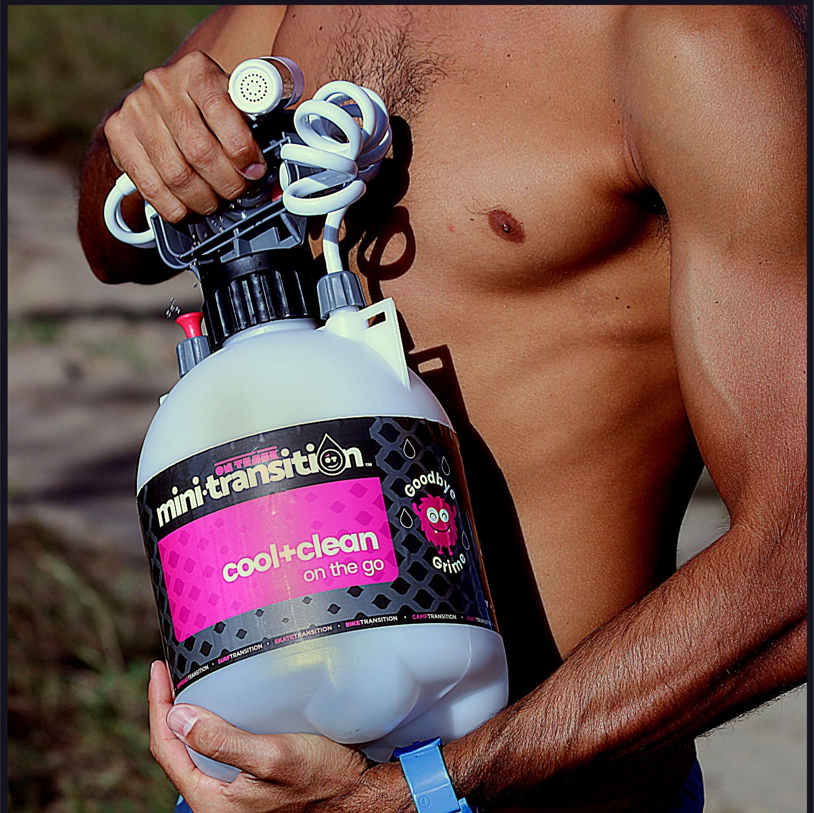 mini transition rinse portable shower kit